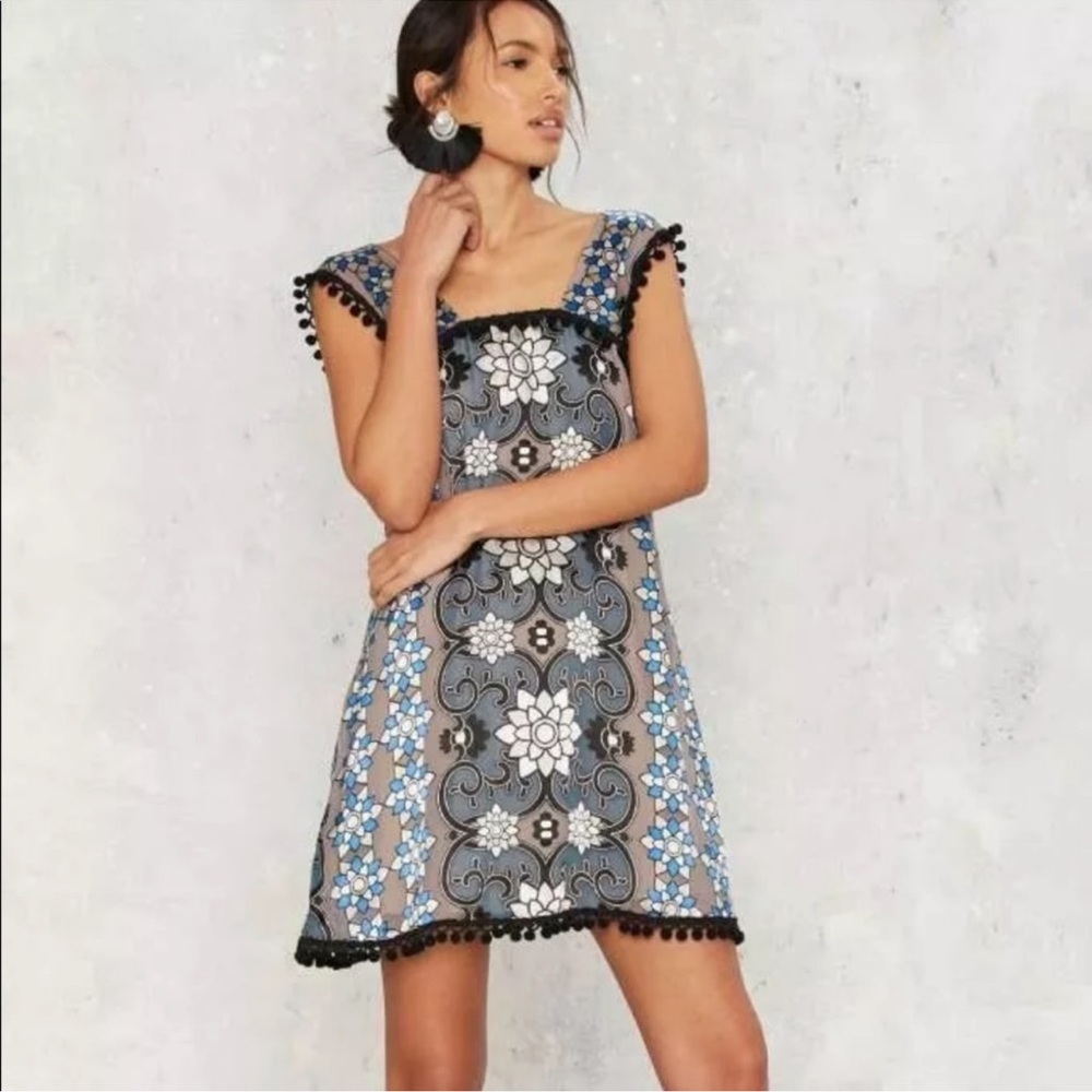 For love & lemons Juliet mini dress silk